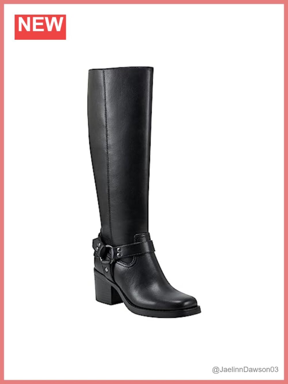 Marc Fisher Laile Women's Knee-High Boots Square Toe Block Heel Zip